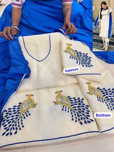 Embroidered Shimmer Crush Suit