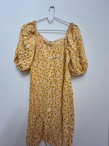 Floral Yellow Dress