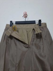 Korean Kaki Midi Skirt (Imported)