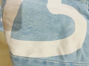 BLUE BAGGY JEANS WITH HEART DESIGN 🦋