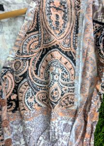 mango Patterned V-Neck Top