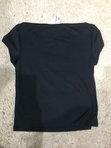 H&amp;M Boat Neck Ribbed Top