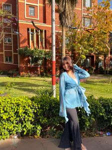 black flared trouser