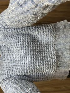 Cute Light Blue Knit Sweater