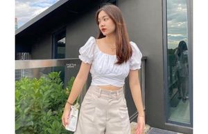 Best Crop Top Used As Blouse 🦋