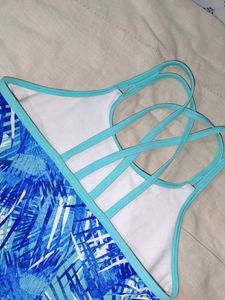 Sky Blue Stylish Sport Bra Types Top