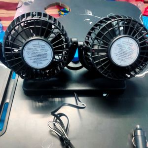 Double Headed Vehicle Fan
