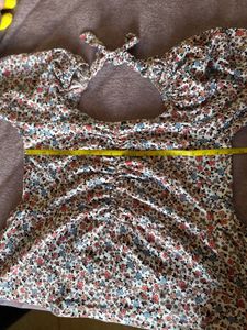 Floral Tie-Back Top