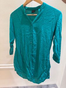 Green Short Kurti Top