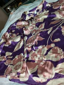 KAZO lavender And Pink Floral Shirt