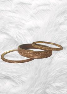 3 Peace Bangle Set Golden 💕