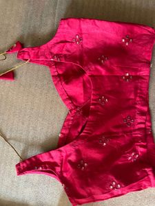 Pink Mirrorwork Blouse