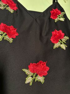 Rose Embroidered Cami Top