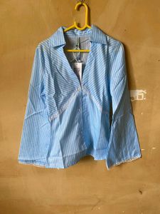 Striped V Neck Shirt