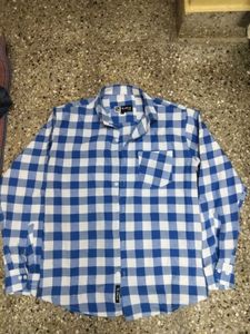 Mens L Size Checks Formal Shirt