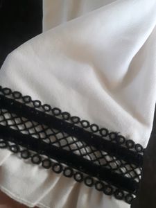 White Formal Lace Top