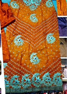 Bandhani gotta dress