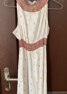 White Summer Long Dress Cum Kurta