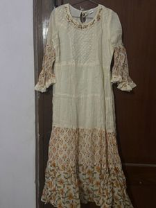 Vintage Embroidered Floral Dress