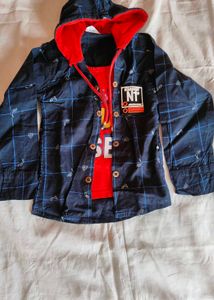 Boys Jeans Shirt Set