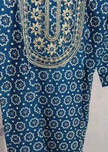 Elegant Floral Print Kurta Set Dupatta