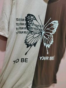 Two-Tone Butterfly T-Shirt