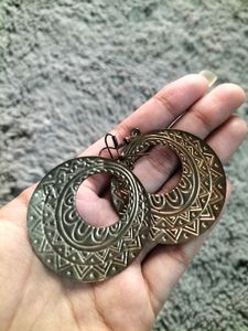 Boho Chic Bronze Earrings