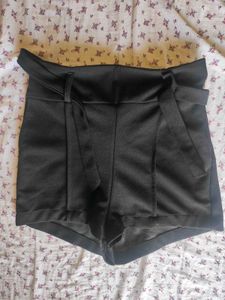 High Waisted Black Shorts