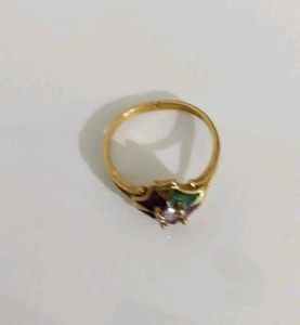 Vintage Enamel Stone Ring