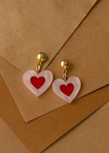 Red Heart Earrings
