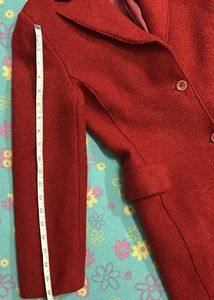 Alamode Red Wool Coat