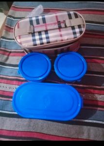 Topware 3 Containers (750ML ) 2 Steel+ 1 Plastic