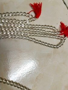 Transparent Beads Mala Set Of 3 - Japa