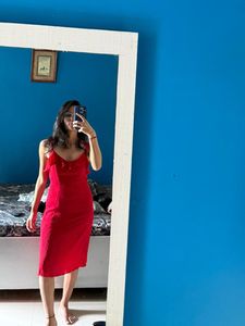 Red Midi Dress