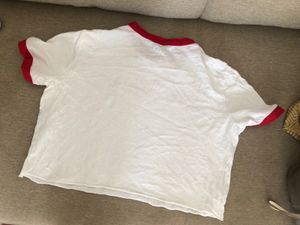 Brand New Zara Cotton Crop Slogan T-shirt