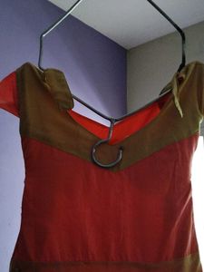 Dual Tone Flared Gown.