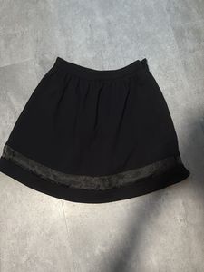 Black A-Line Mini Skirt