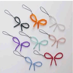 Beaded Bow Phone Charm