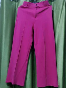 Pink Wide Leg Trousers