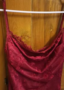 Y2k Vintage Maroon Midi Backless Dress