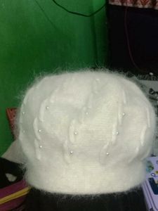 White Beret Hat