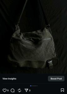 charcoal messager bag
