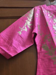 Pink Floral Kurti