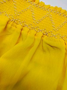 Yellow Off-Shoulder Top