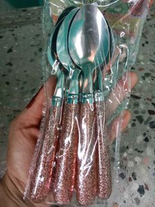 Glitter Spoon -- pack Of 6