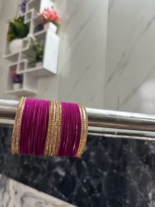 Magenta Mettale Bengale Tow Hand Set