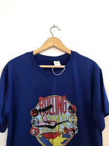 Urbanic Dark Blue Printed T-Shir