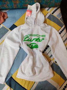 White Graphic Hoodie