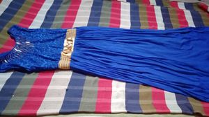 Elegant Blue Maxi Dress