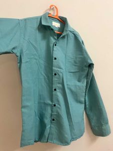 Men’s Teal Blue Formal Shirt – Full Sleeves